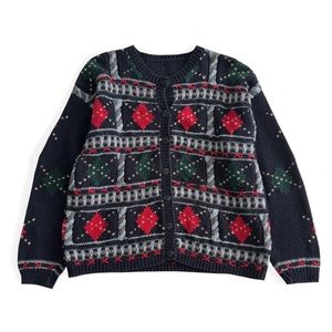 Vintage Cardigan golf Sweater